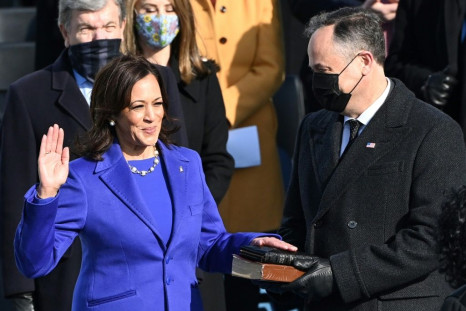 Kamala Harris is sworn in as vice president on Wednesday