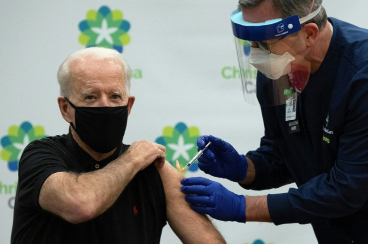 Biden receives a Covid-19 vaccine on January 11