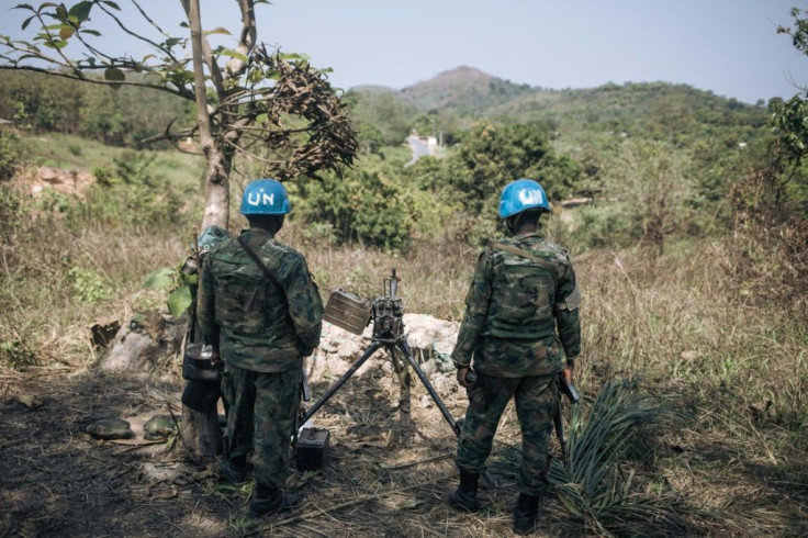 UN peacekeepers from Rwanda monitor rebel groups north of Bangui, the capital of the Central African Republic, in December 2020