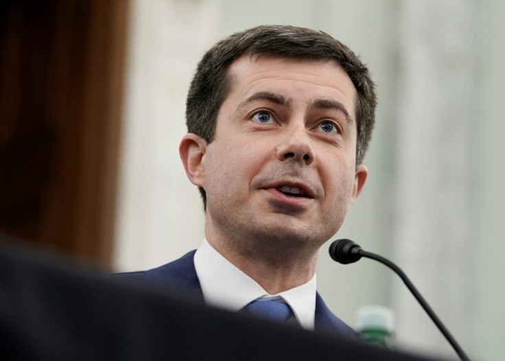 Pete Buttigieg, nominee for US transportation secretary, testifies at his confirmation hearing before the Senate Commerce, Science and Transportation committee