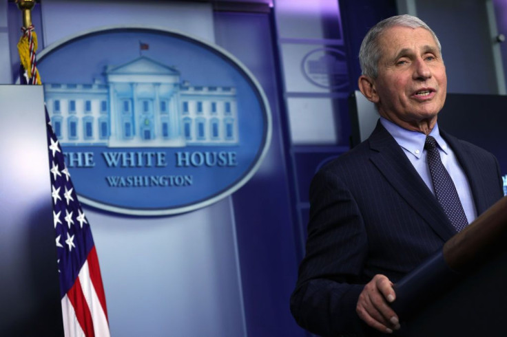 Dr. Anthony Fauci Speaks During A White House Press Briefing