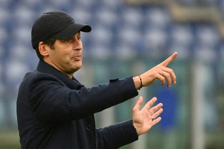 Under pressure: Paulo Fonseca's Roma play Spezia for the second time in a week.