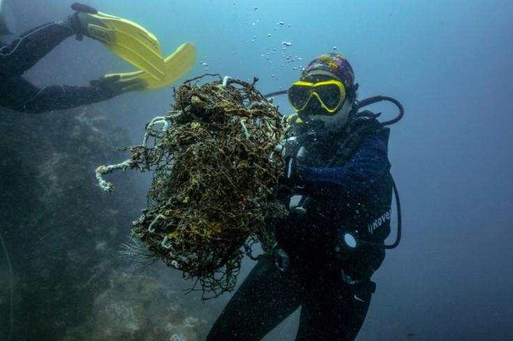 The "ghost nets" discarded from the country's lucrative fishing industry are a deadly source of plastic pollution