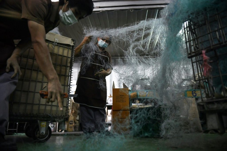 Collected nets are sent to be washed, shredded, mixed with other discarded plastics and melted into shape at Qualy Design