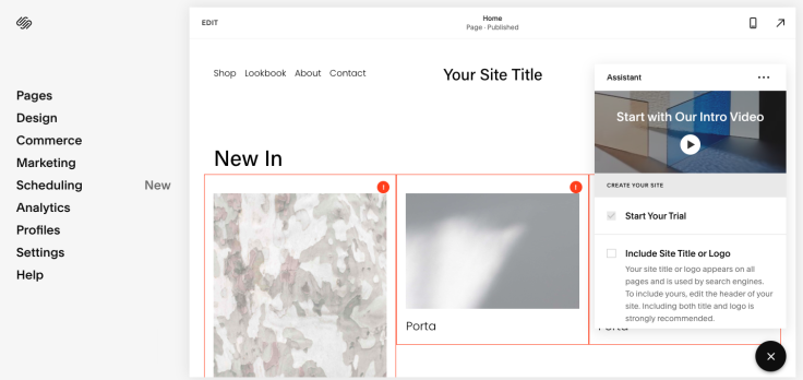 Squarespace Editor