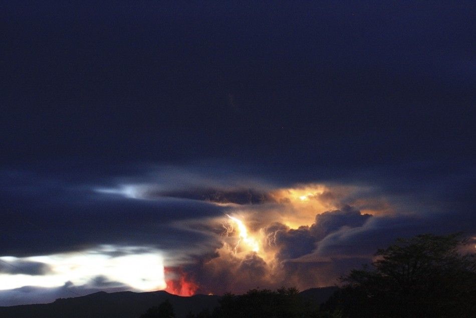 Chilean Volcano Erupts