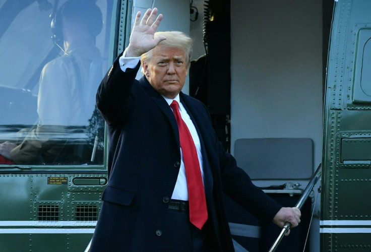 Former US president Donald Trump, seen here leaving the White House on January 20, 2021 hours before the end of his term, is the only American leader to be impeached twice by the House of Representatives