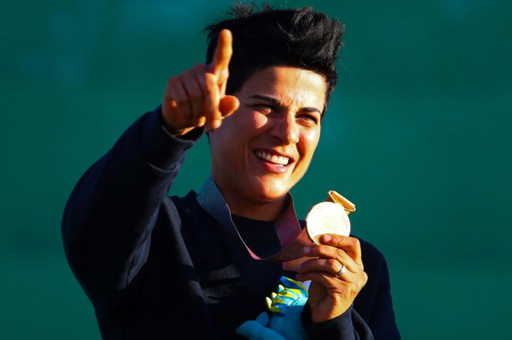 Cypriot Commonwealth and Olympic shooter Andri Eleftheriou, seen here in 2018, has named her alleged aggressor to police saying she hopes it will encourage other victims of sexual assault to take action