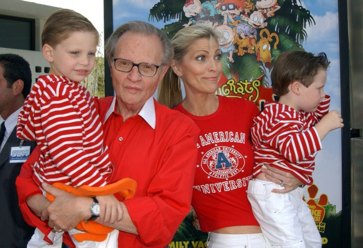 King and his wife Shawn Southwick with their sons Chance and Cannon arrive for the premiere of âRugrats Go Wildâ in Los Angeles