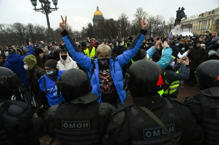 In Russia tens of thousands nationwide answered the call by opposition leader Alexei Navalny to rally, issued after he was detained at a Moscow airport on arrival from Germany, where he had been recovering from a near-fatal nerve agent poisoning