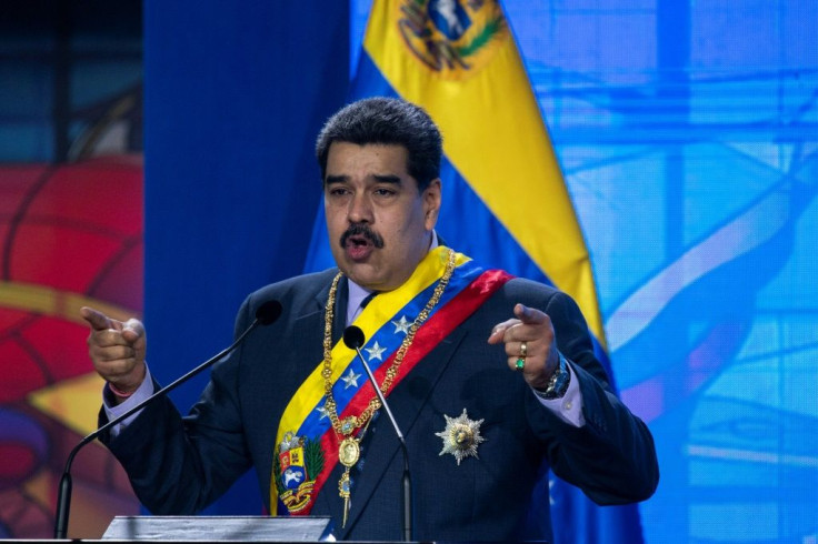 Venezuelan President Nicolas Maduro, pictured here delivering a speech on January 22, 2021, says he "is willing to turn the page" with the new US administration of President Joe Biden