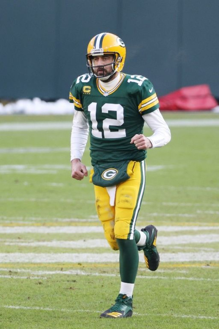 Green Bay quarterback Aaron Rodgers was downcast after the Packers' shattering home loss to the Buccaneers