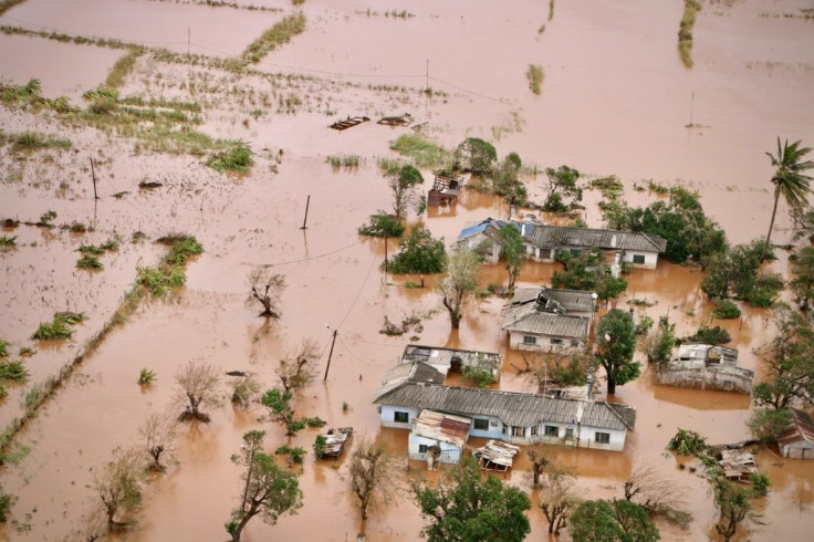 A flooded area of Buzi, central Mozambique, on March 20, 2019, after the passage of cyclone Idai