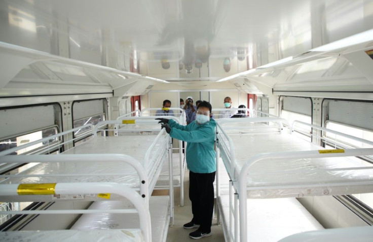 There are reports of Indonesian patients being unable to access intensive care units -- a shortage underscored by an East Java city's move to outfit a train carriage for the sick