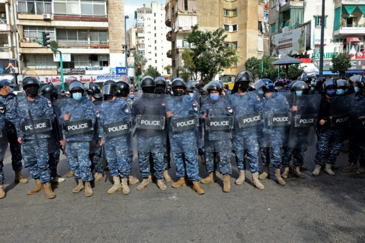 Lebanese security forces deploy ahead of renewed expected demonstrations in Beirut on Tuesday