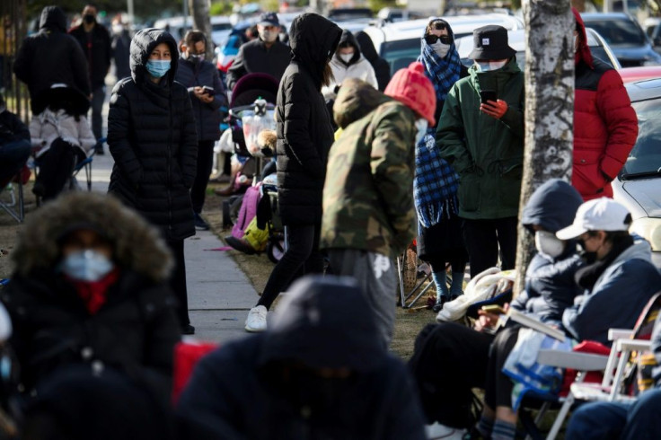 Many in Los Angeles are willing to wait long hours for the chance of getting the coronavirus vaccine if someone fails to turn up for an appointment