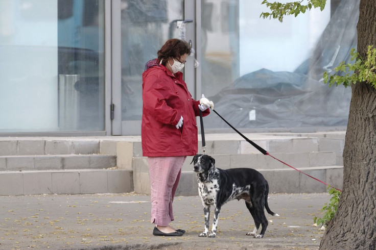 Woman Walking the Dog