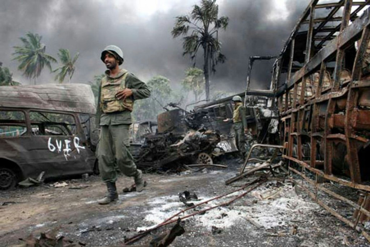 Sri Lankan government forces crushed separatist guerrillas in a military campaign that ended in May 2009