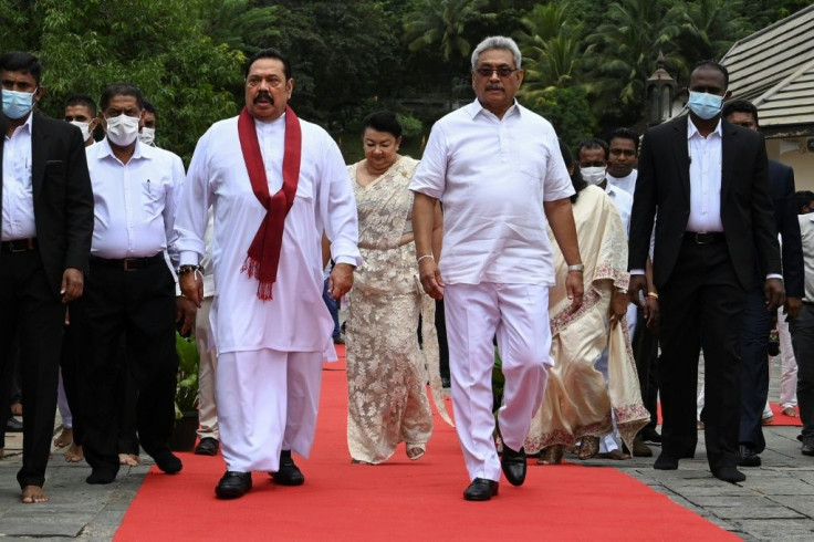 President Gotabaya Rajapaksa (right) was the top defence official when government forces crushed the guerrillas. His brother Mahinda (left) was president then and is currently prime minister
