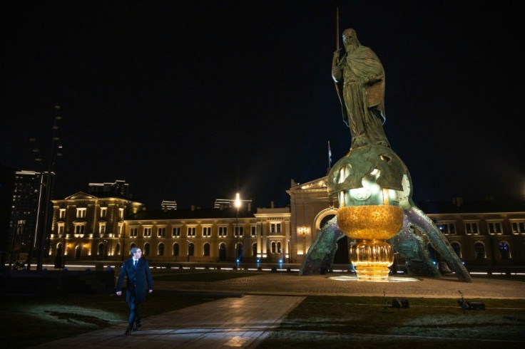 Serbian President Aleksandar Vucic has praised the statue as "the most beautiful thing" he has ever seen