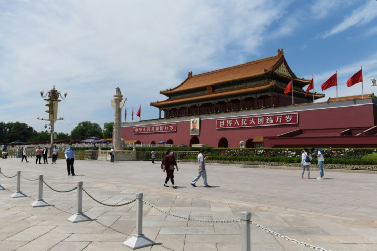 The Asia and Pacific region recorded an 84 percent drop in arrivals in 2020. The picture shows Beijing's Tiananmen Square last May