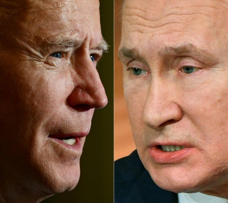 US President Joe Biden (left) has quickly shown a harder line on Russian Presidnent Vladimir Putin