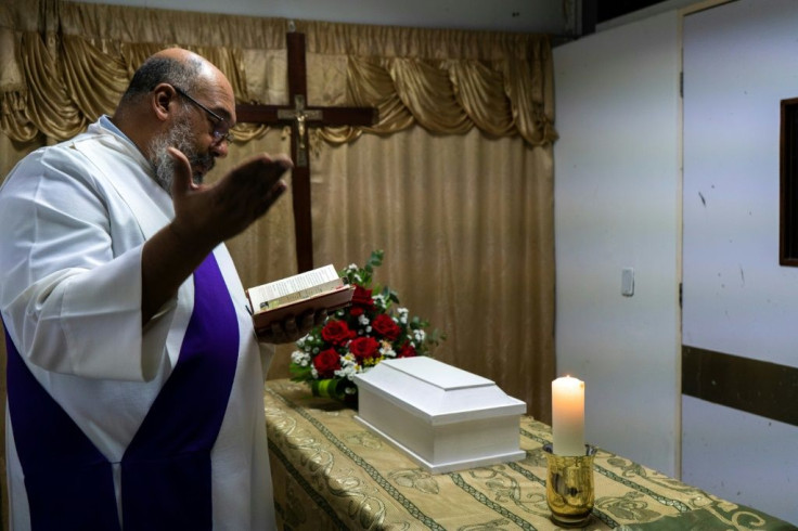 Wendy Dulcey's new-born son, hiago, died at a hospital in Caracas, a cruel fate that befalls many in the South American country as hospitals run low on supplies and drugs