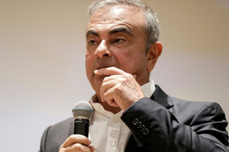 Former Renault-Nissan boss Carlos Ghosn is seen in Lebanon in September 2020
