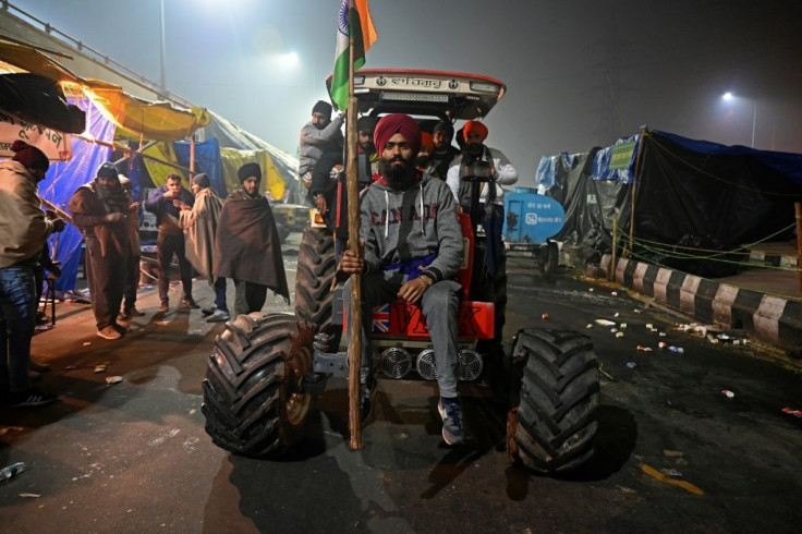 Reinforcements for the protest movement have arrived on tractors