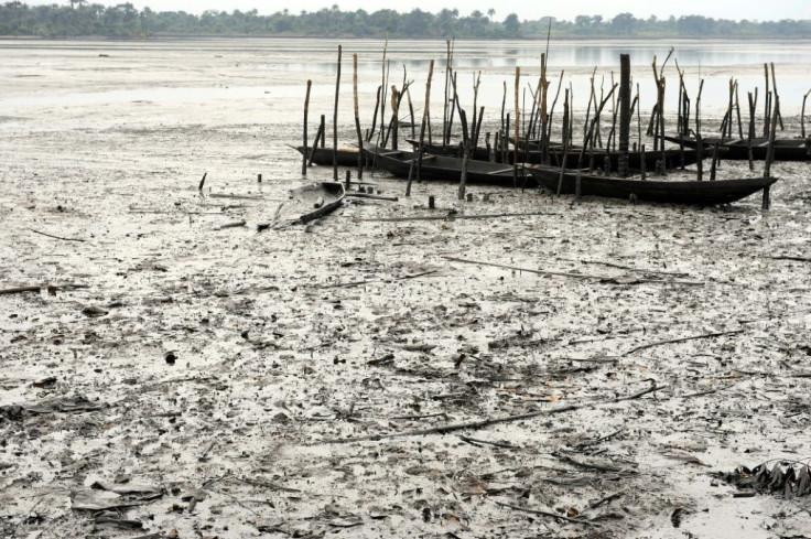 File picture from 2011 of abandoned fishing boats in Ogoniland. The waterways had been badly polluted by crude oil, allegedly spilt by a Shell equipment failure in 2008 and 2009