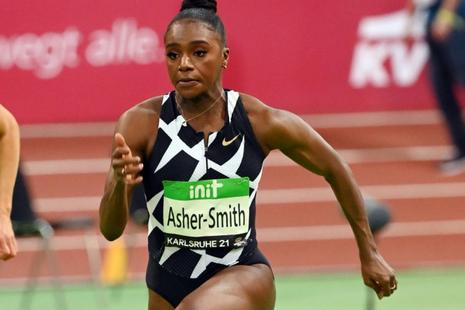 Britain's Dina Asher-Smith clocked 7.08secs, equalling her personal-best for the 60m at Karlsruhe's indoor meet on Friday