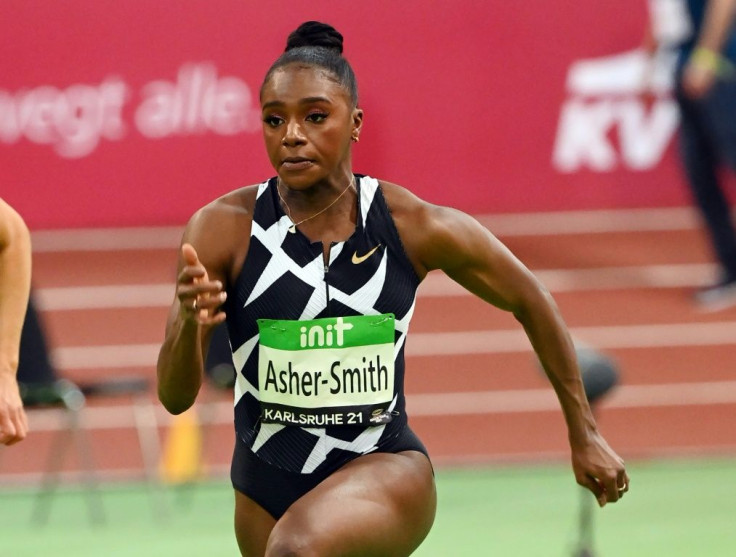 Britain's Dina Asher-Smith clocked 7.08secs, equalling her personal-best for the 60m at Karlsruhe's indoor meet on Friday