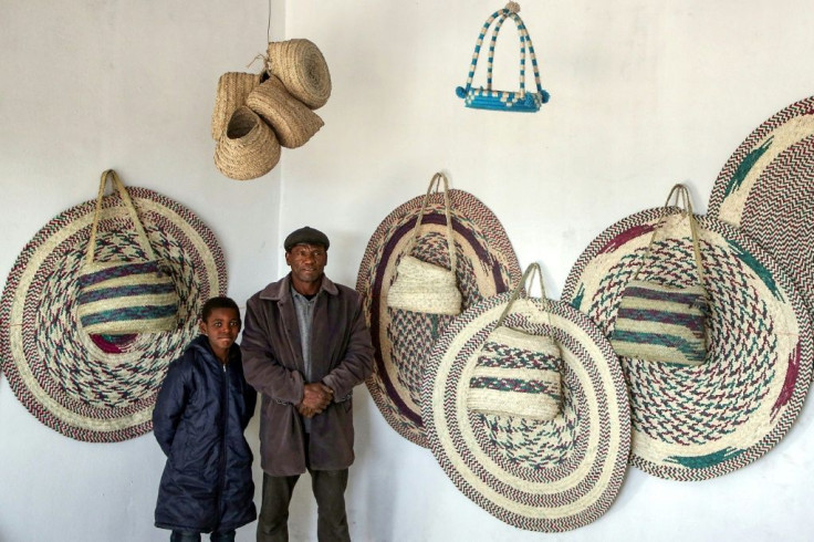 Basket weaving is a way for some residents of Tawergha to revive an ancient art -- and earn money