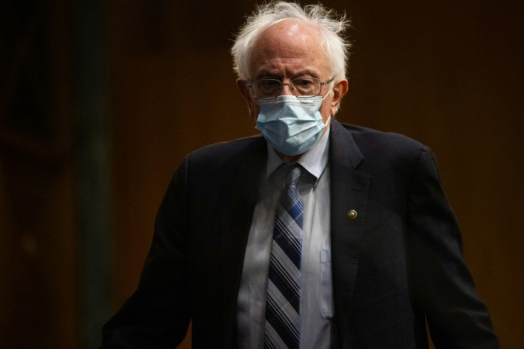 Senator Bernie Sanders, seen during a hearing January 27, 2021 in the US Capitol, says Democrats have the votes to pass a huge Covid relief bill without Republican support