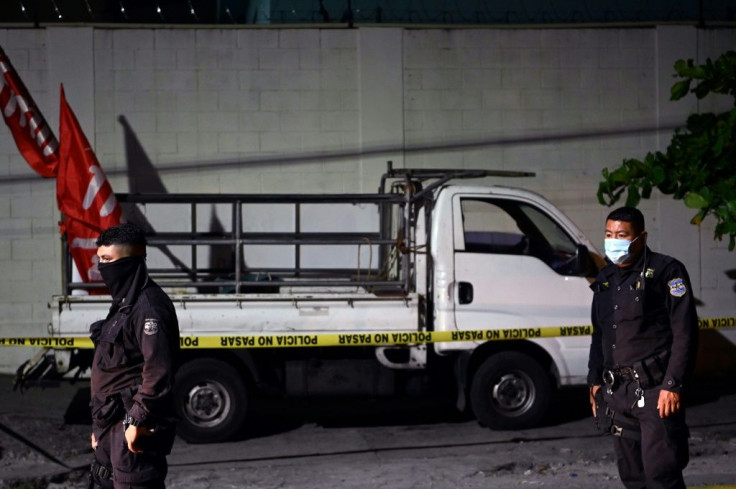 Two activists were killed and five wounded in El Salvador's capital on Sunday after an assailant opened fire on members of the leftist FMLN party
