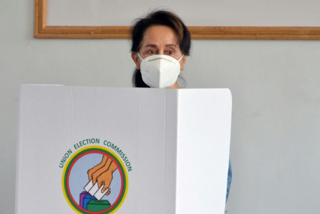 Aung San Suu Kyi's message reiterated the National League for Democracy's landslide victory in the November 2020 election