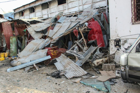 Al-Qaeda-linked jihadists detonated a car bomb at the entrance to Mogadishu's Hotel Afrik