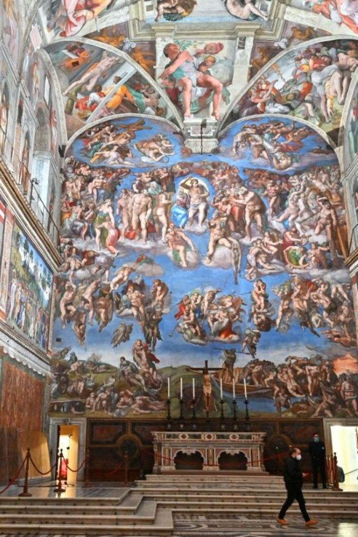 The Sistine Chapel has had its annual deep-clean earlier than usual during the shutdown