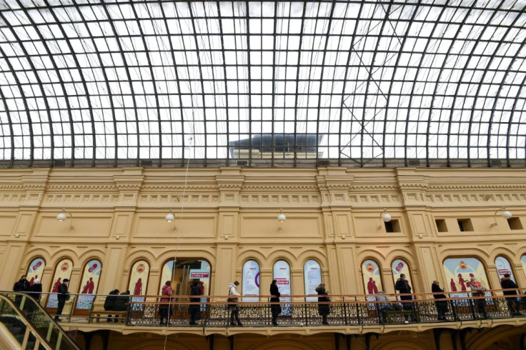 Moscow's famous GUM department store has become one of the city's vaccination centres