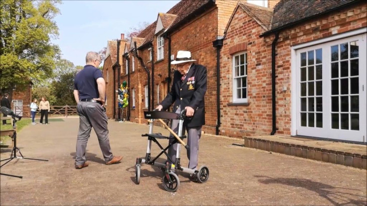 Captain Tom Moore, 100,  won British hearts with a Covid-19 fundraising drive,