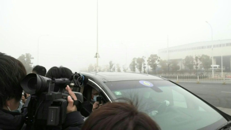 World Health Organization inspectors arrive at the Wuhan virology institute