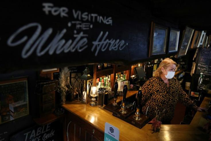 Jacqueline Paphitis, landlady of the White Horse pub, says the virus has been "absolutely devastating"
