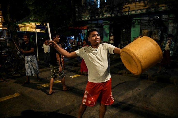 For the last two nights in a row, residents of Yangon have stood outside at 8pm to make as much noise as possible, to show displeasure at the coup