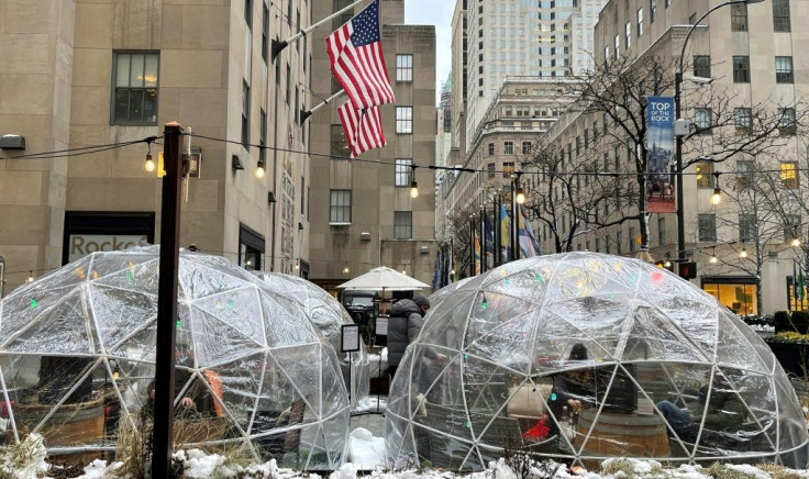 Social distancing has brought misery to many but also innovation, with igloo dining taking off in New York