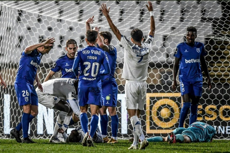 Porto's Nanu was knocked unconscious after colliding with Belenenses' Russian goalkeeper Stanislav Kritsyuk