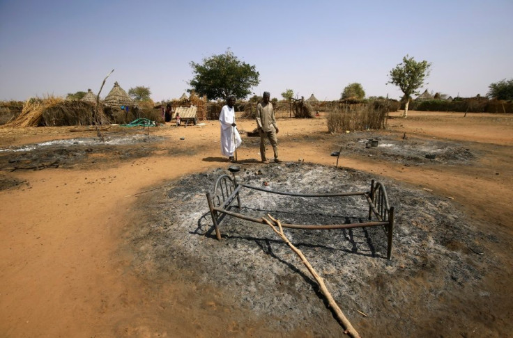 The attack left some of the resident's basic wooden huts burned entirely to the ground