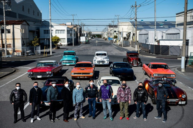 A loose club of fans rolls up most weekends in central Tokyo to show off their cars