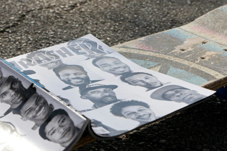 The September 2020 issue of the skate magazine Thrasher, which features portraits of 32 Black skaters as it pushes back against an image of whiteness in the sport