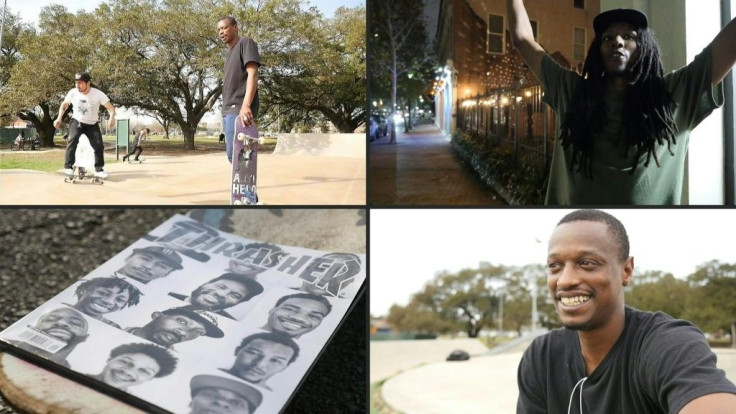 At a Houston skate park, talented skateboarder Dallis Thompson says his father-in-law often asks him why he chooses a "white boys' sport" over something like basketball. "I'm like why?" says the 33 year old, "It's not a white sport, you know what I mean. 