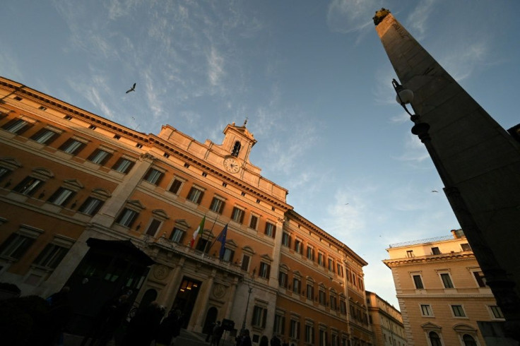 Draghi has been holding talks at the Palazzo Montecitorio, seat of Italy's lower house of parliament